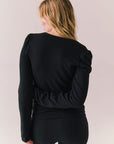 Chlo True Black Long Sleeve Womens chaserbrand