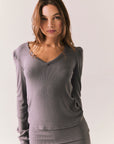 Chlo Dark Gull Long Sleeve Womens chaserbrand
