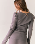 Chlo Dark Gull Long Sleeve Womens chaserbrand