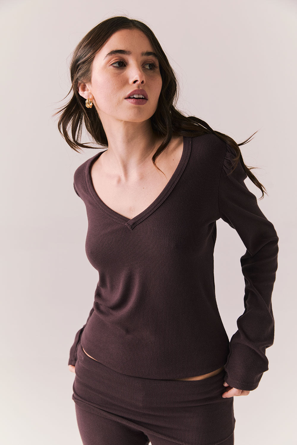 Chlo Espresso Long Sleeve Womens chaserbrand