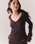 Chlo Espresso Long Sleeve Womens chaserbrand