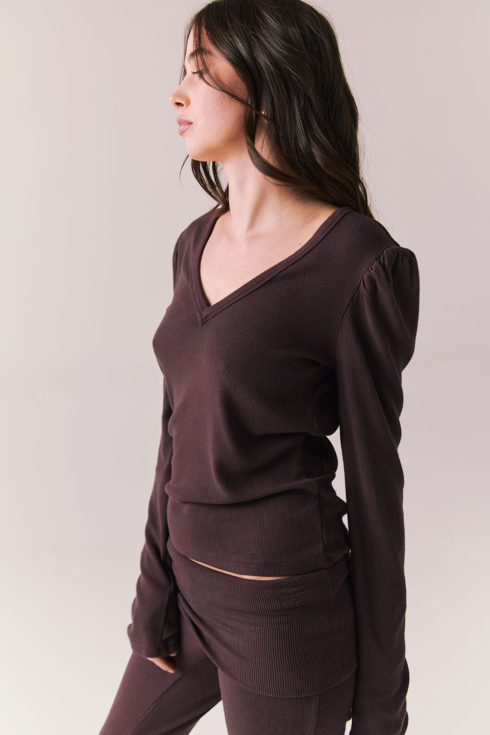 Chlo Espresso Long Sleeve Womens chaserbrand