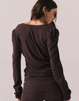 Chlo Espresso Long Sleeve Womens chaserbrand