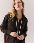 Louna Leopard Zip Up Womens chaserbrand