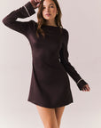 Alba Espresso Mini Dress Womens chaserbrand