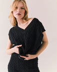 Gaya True Black Sweater Vest Womens chaserbrand