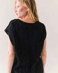 Gaya True Black Sweater Vest Womens chaserbrand