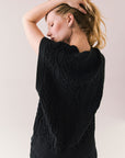 Gaya True Black Sweater Vest Womens chaserbrand
