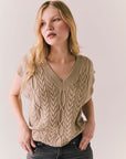 Gaya Heather Oatmeal Sweater Vest Womens chaserbrand