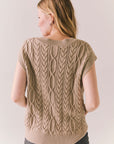Gaya Heather Oatmeal Sweater Vest Womens chaserbrand