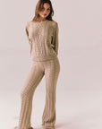Annira Heather Oatmeal Sweater Womens chaserbrand