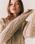 Annira Heather Oatmeal Sweater Womens chaserbrand