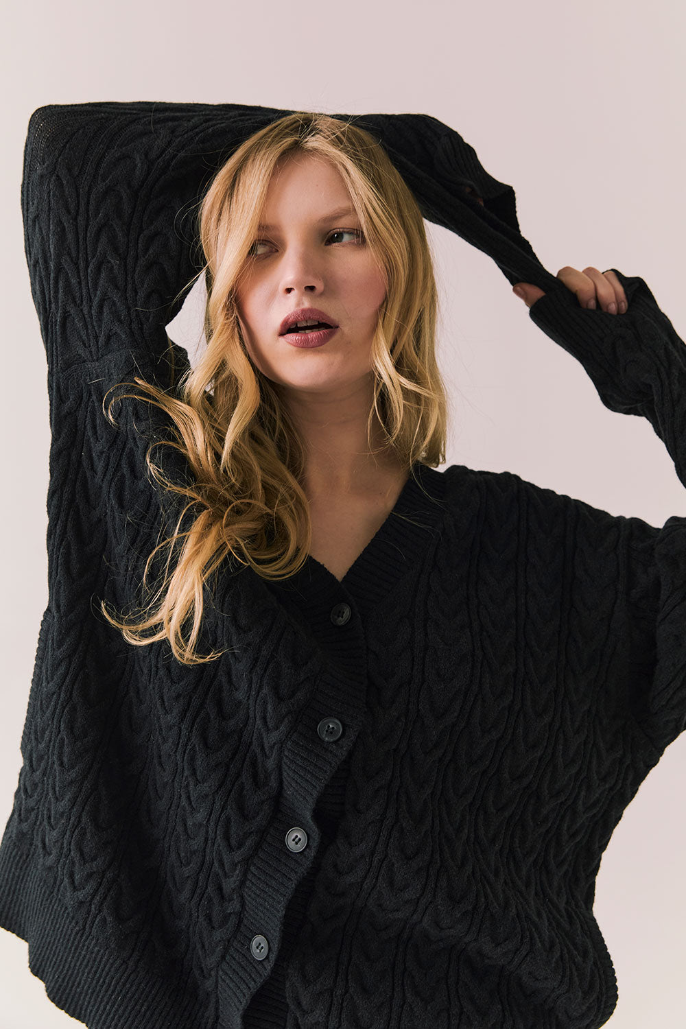 Pierre True Black Cardigan Womens chaserbrand