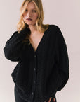 Pierre True Black Cardigan Womens chaserbrand