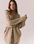 Pierre Heather Oatmeal Cardigan Womens chaserbrand
