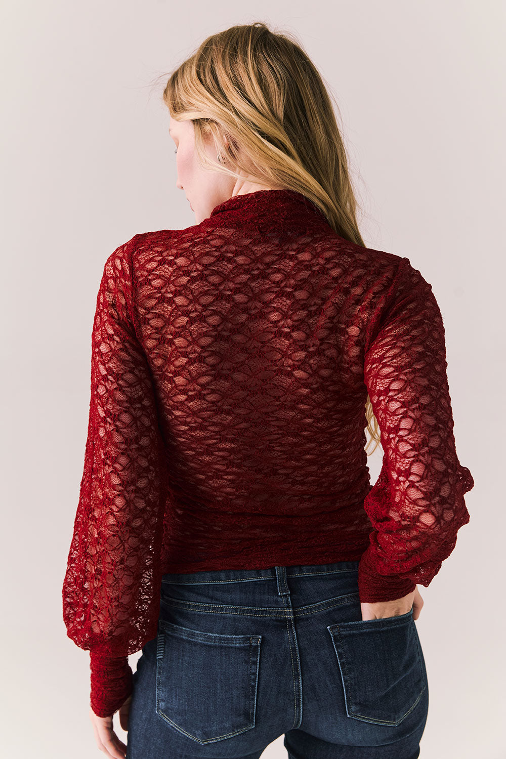 Evelynnnn Cabernet Long Sleeve Womens chaserbrand
