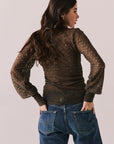 Evelynnnn Espresso Long Sleeve Womens chaserbrand