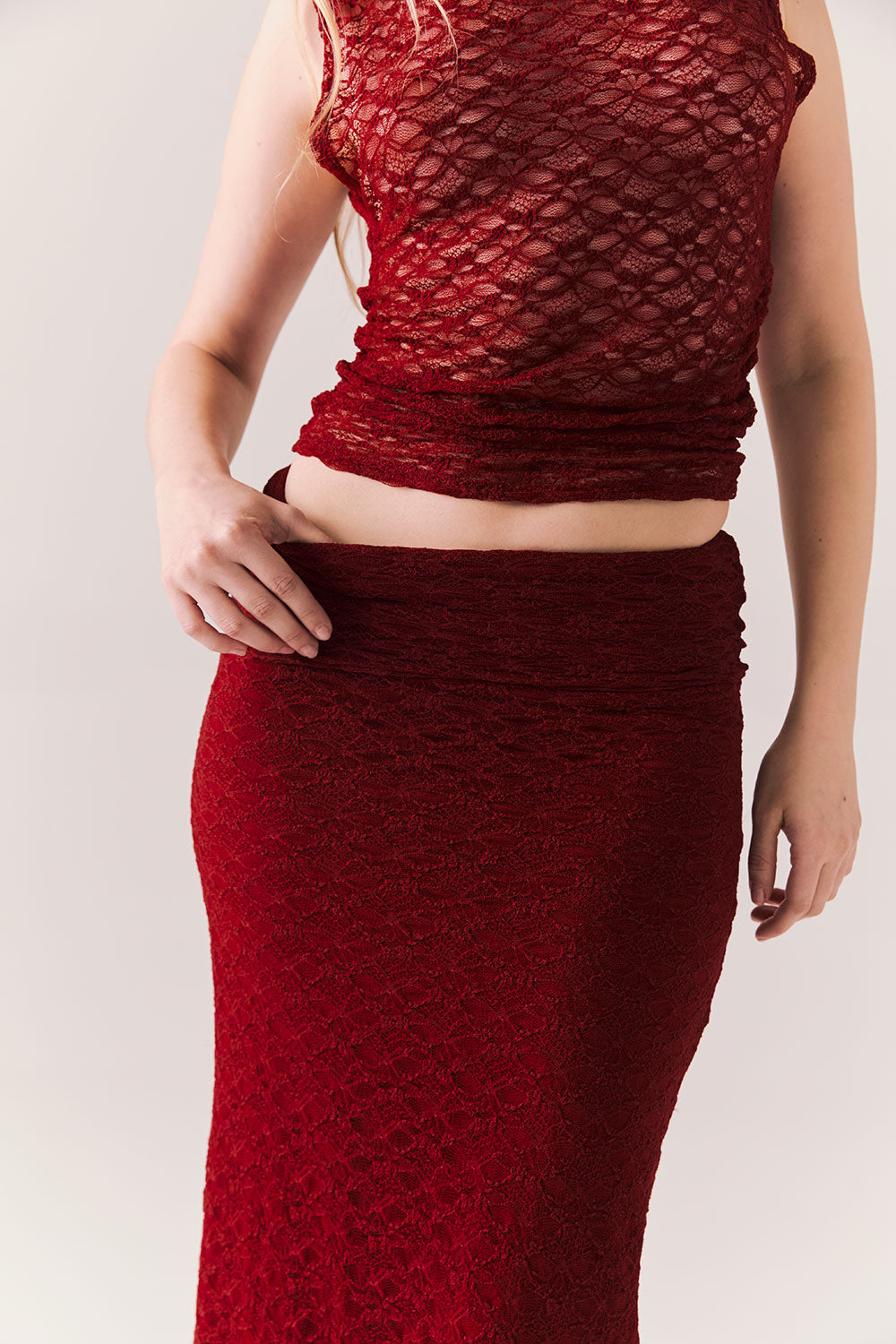 Pamelaa Cabernet Maxi Skirt Womens chaserbrand