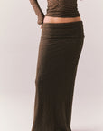 Pamelaa Espresso Maxi Skirt Womens chaserbrand