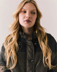 Whistlerrr Leopard and True Black Puffer Jacket Womens chaserbrand