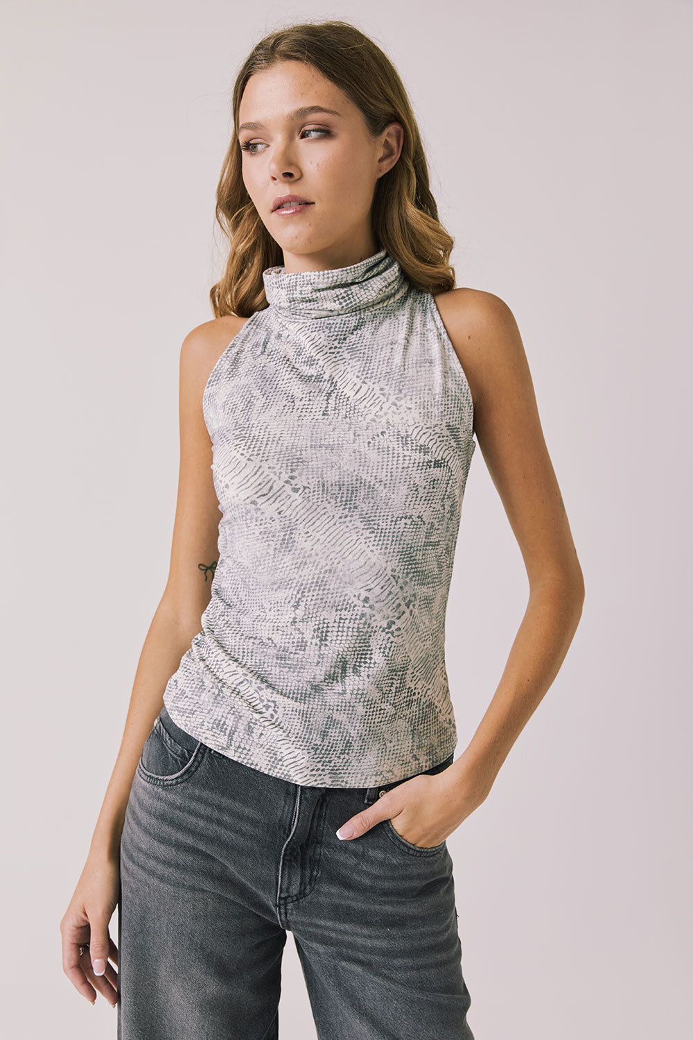 Hailee Python Print Tank Womens chaserbrand