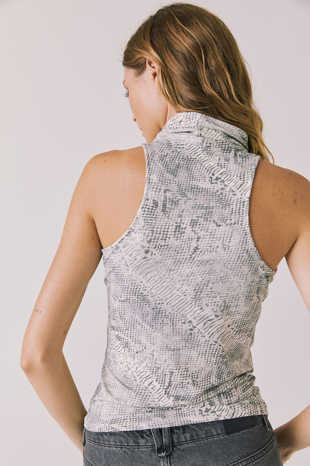 Hailee Python Print Tank Womens chaserbrand