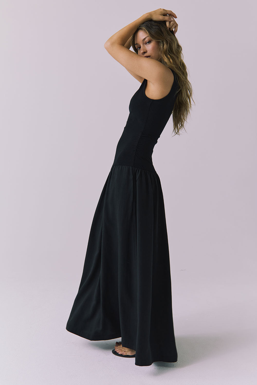 Womens Grace Black Midi Dress chaserbrand