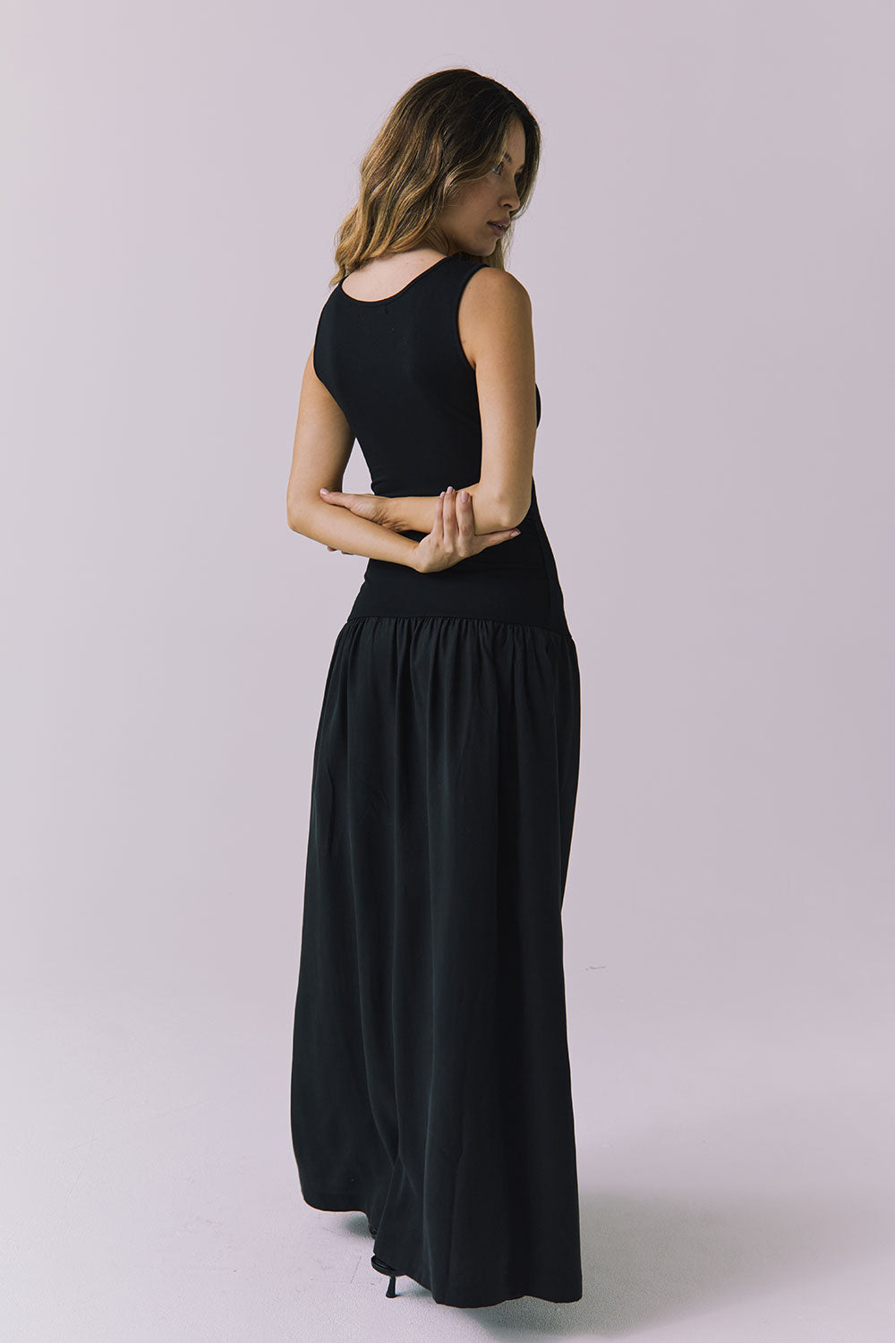 Womens Grace Black Midi Dress chaserbrand