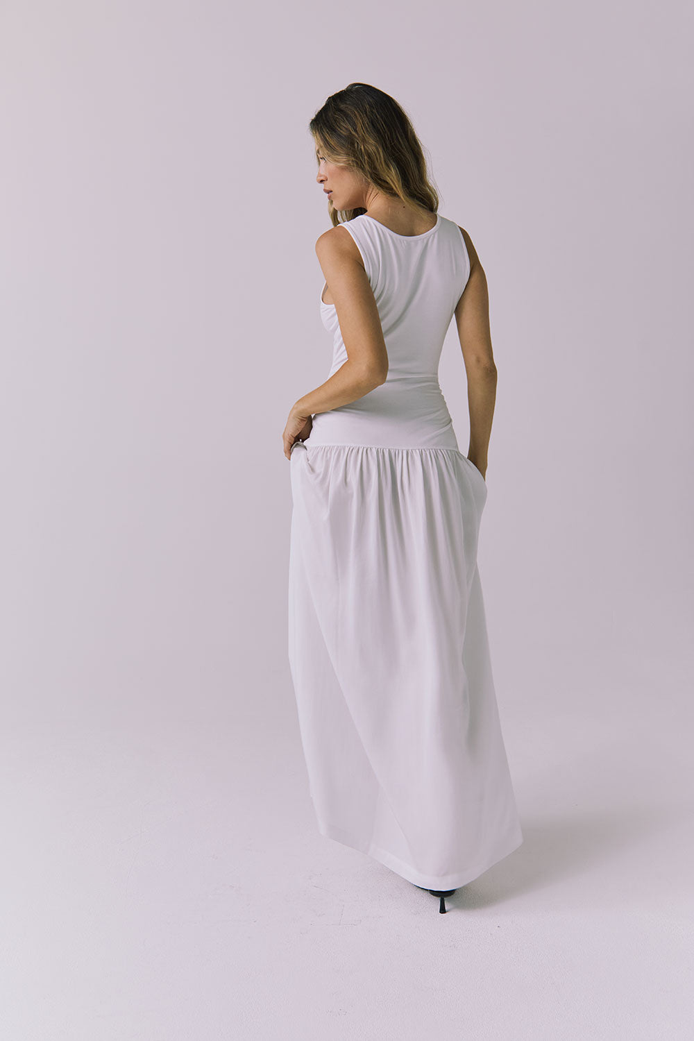 Womens Grace White Midi Dress chaserbrand