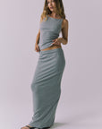 Womens Allure Heather Grey Maxi Skirt chaserbrand