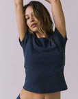 Womens Drew Navy Tee chaserbrand