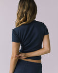 Womens Drew Navy Tee chaserbrand