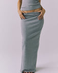 Womens Allure Heather Grey Maxi Skirt chaserbrand