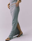 Womens Allure Heather Grey Maxi Skirt chaserbrand