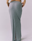 Womens Allure Heather Grey Maxi Skirt chaserbrand