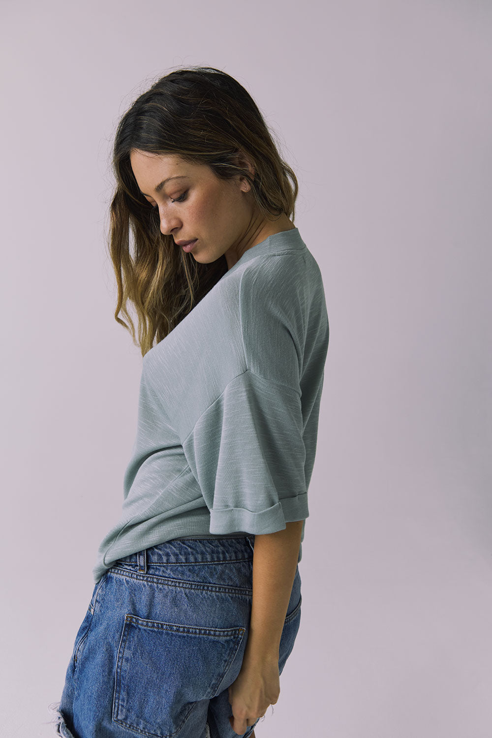 Womens Viola Garden Sage Tee chaserbrand