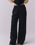 Womens Lee Black Trousers chaserbrand