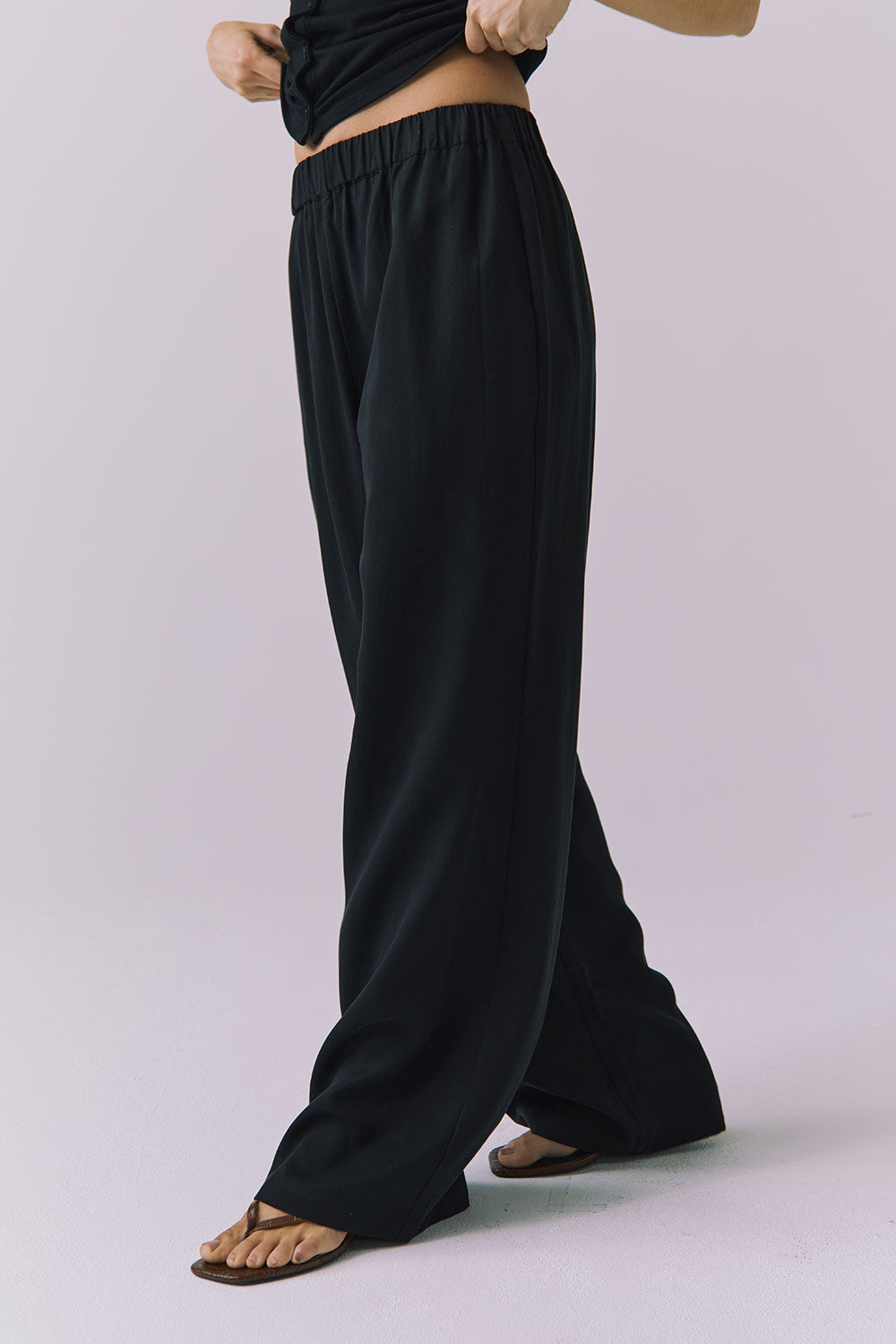 Womens Lee Black Trousers chaserbrand