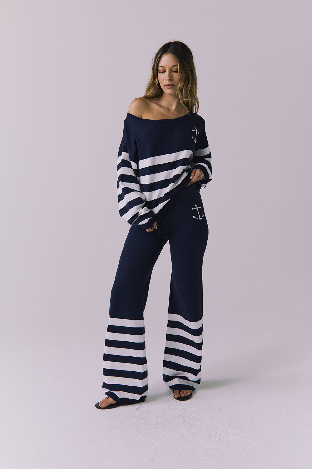 Womens Anchor Stripe Pants chaserbrand