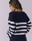 Womens Anchor Stripe Long Sleeve chaserbrand