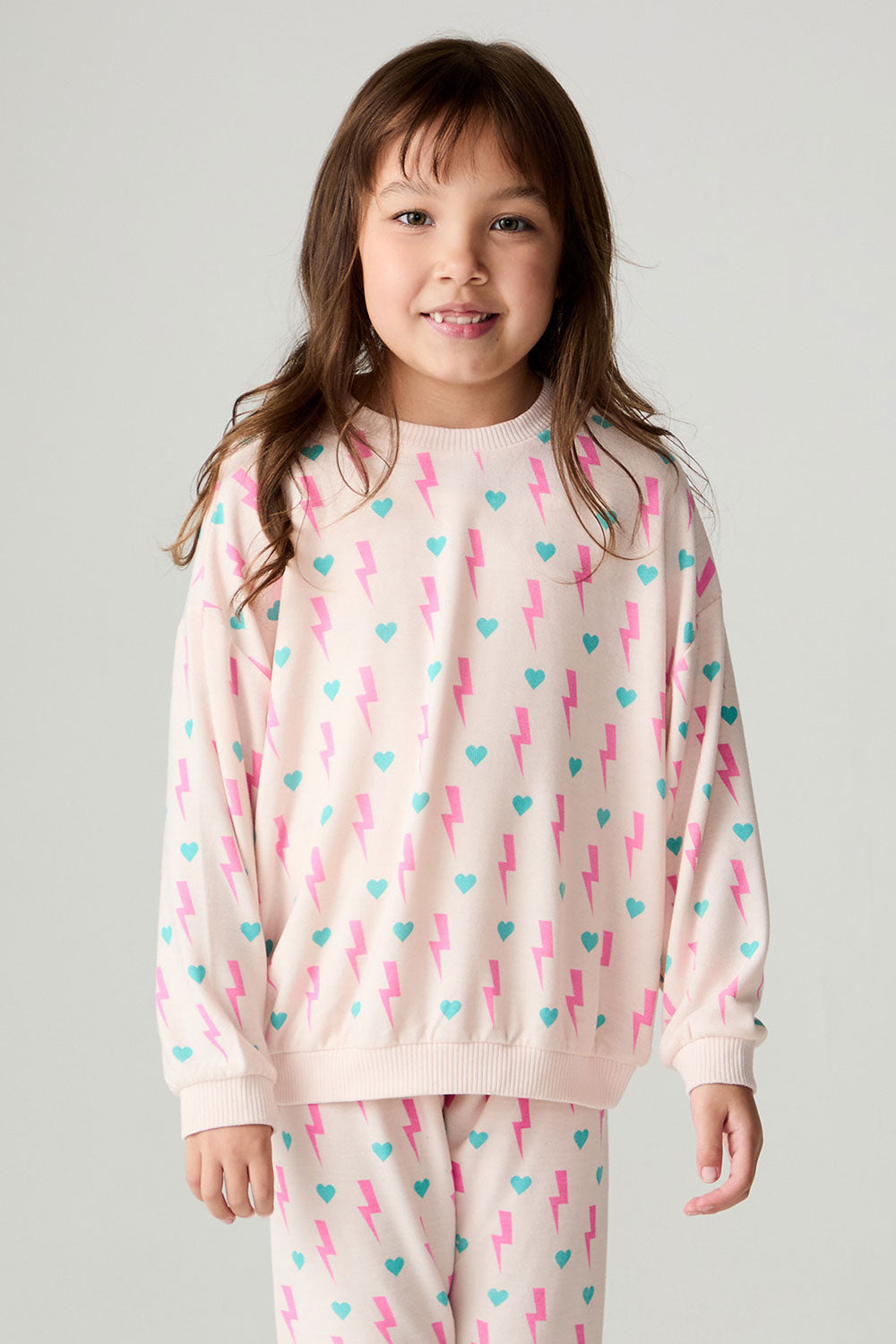 Girls Bolt Hearts Girls Tee chaserbrand