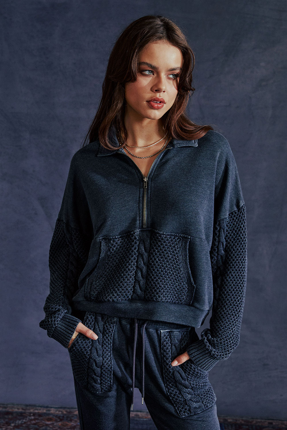 Joe Licorice Half Zip WOMENS chaserbrand