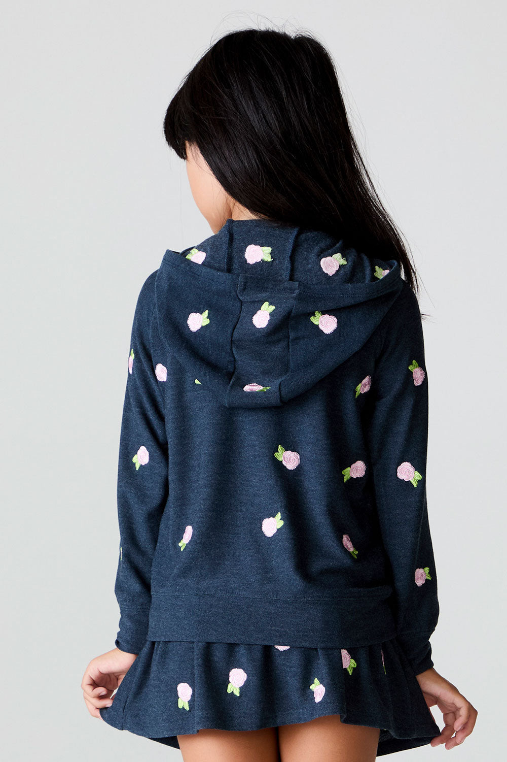 Allover Rose Buds Hoodie Girls chaserbrand
