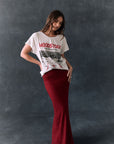 Woodstock Peace And Music Ticket Tee Womens chaserbrand