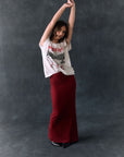 Pamelaa Cabernet Maxi Skirt Womens chaserbrand