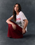 Pamelaa Cabernet Maxi Skirt Womens chaserbrand