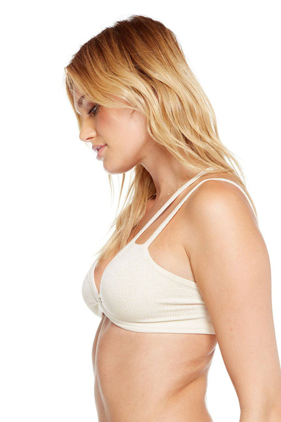 INTIMATES CLASSIC STRAPPY BACK GLITTER BRALETTE WOMENS chaserbrand