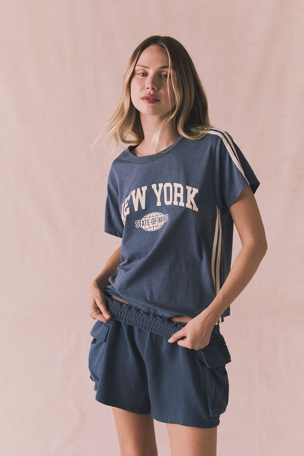New York Strappings Tee Womens chaserbrand