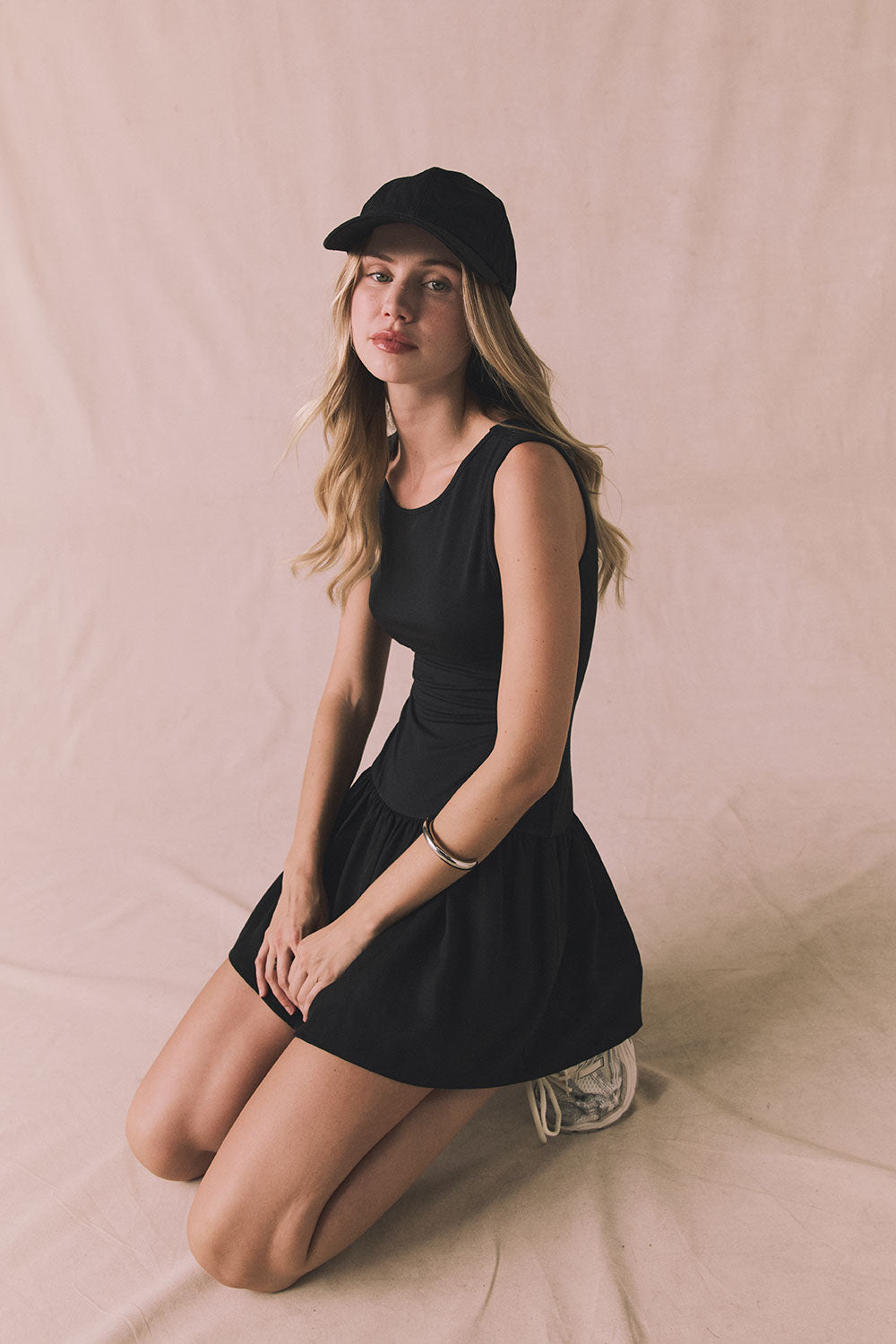 Lou Licorice Black Mini Dress Womens chaserbrand
