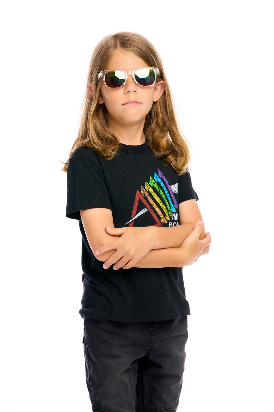 Pink Floyd - Rainbow 3D Logo Boys chaserbrand